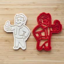 fallout vault boy cortador de galletas casa conjunto sello las cookies cithen los cortadores juego 3d print model - Mito3D