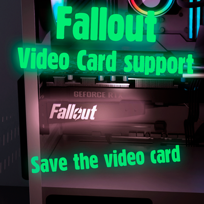 fallout video card support gadget pc videocard computer game diy 3d 3d print model - Mito3D