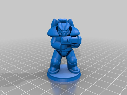 fallout wasteland warfare x-01 enclave power armor jump-jets 28mm 3d printing 3d print model - Mito3D