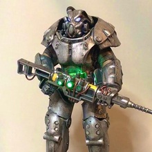 fallout x-01 power armor game x01 resin elegoo art statue arduino bust figurines decoration led toy sculpture decor robot gun anet prusa anycubic ender 3d print model - Mito3D