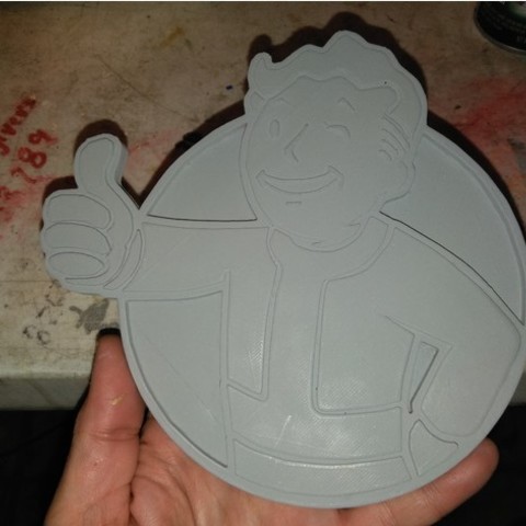 despojados de vault boy emblema varios 3D print model - Mito3D