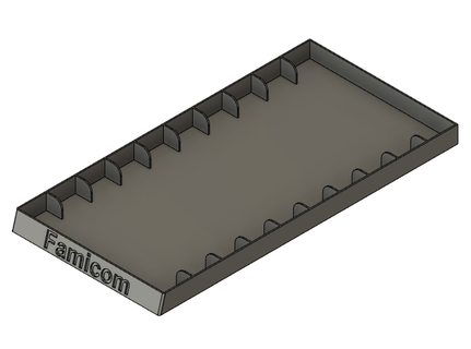 famicom juego estante soporte 10 mesa retro azar almacenamiento nintendo retrojuegos 3d print model - Mito3D