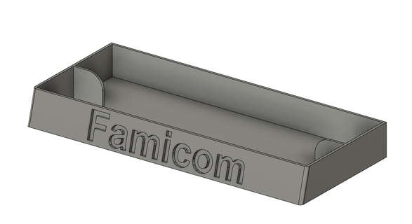 famicom game stand - 2 famicom gamestand retro gaming storage nintendo retrogaming  3d print model - Mito3D