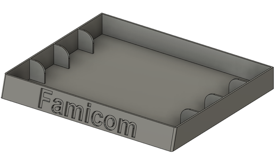 famicom game stand - 4 famicom gamestand retro gaming storage nintendo retrogaming  3d print model - Mito3D