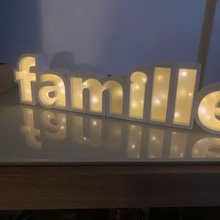 famille LED décoration 3d print model - Mito3D
