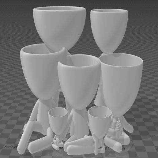 family 3D print model - Mito3D