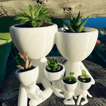 Familie Paar 4 Kinder Pflanzer Robert Zwietracht Dekor Innere Sukkulenten Pflanzen Geschenke 3d print model - Mito3D