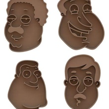 famille gars biscuit coupeurs pack 3d print model - Mito3D