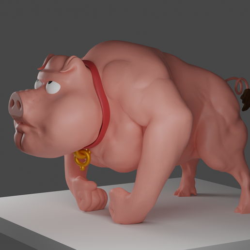 family guy pig art tv comedy 3D print model - Mito3D