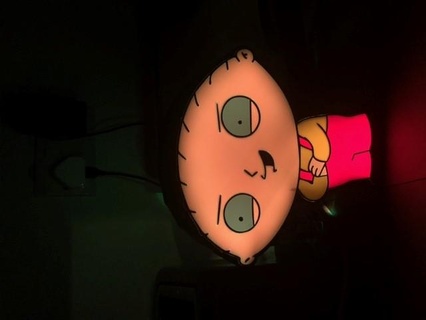 familia chico Stewie LED ligero lámpara 3d print model - Mito3D
