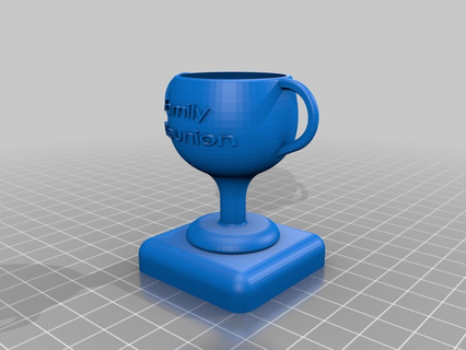 família reunião troféu 3d print model - Mito3D