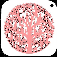 albero genealogico keyhanger + fiore modello casa la decorazione ragazzi 3d print model - Mito3D
