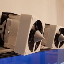 fan holder HomeTrainer enfriamiento ventilador abanico viento 3d print model - Mito3D