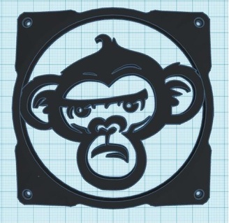 fan 120mm monkey guard custom pc 3d print model - Mito3D