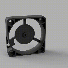 ventilador 4010 caso funda alojamiento 3d print model - Mito3D