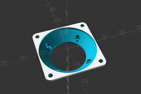 fan adattatore Generatore raffreddamento taglia elettronica 3d print model - Mito3D