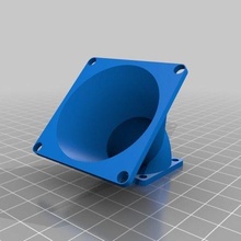 ventilador adaptador Tamanho personalizado 3d_printing 3d print model - Mito3D