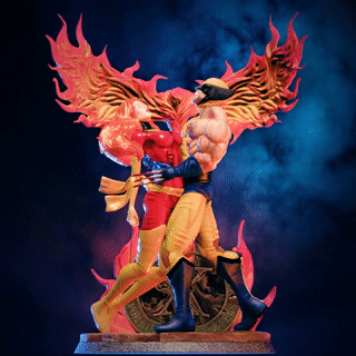 fan art - wolverine jean phoenix sacrifice logan x x-men xmen jean-grey comic marvel 3d print model - Mito3D