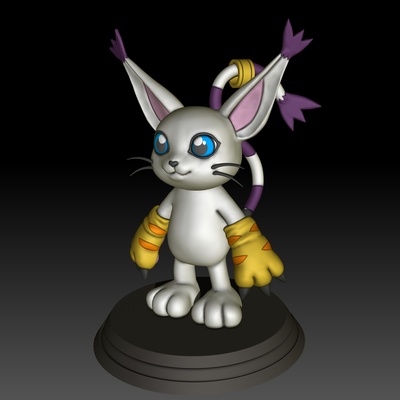 hayran sanat gatomon digimon pokemon yugioh gabumon agumon patamon canavar dijital 3d print model - Mito3D