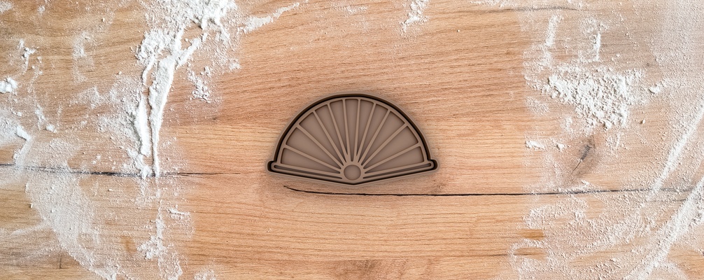 fan cookie cutter japan collection home cutters mold cookies japanse traditional nihon 3d print model - Mito3D