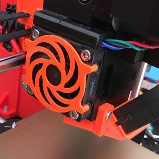 la tapa del ventilador prusa i3 mk25 & mk3 de herramienta Impresora 3d accesorios 3D print model - Mito3D