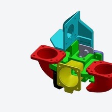 Ventilator duc Ender 3 cr berühren verstärkt 3d print model - Mito3D