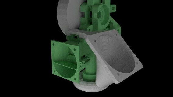 ventilador duto prusa i3 r2 plugue Toque resfriamento 3d impressora acessórios 3d print model - Mito3D