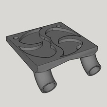 fan pursa i3 pro Duell extruder verschiedene Gehäuse geeetech Drucker 3d 3d print model - Mito3D