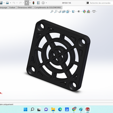 ventilateur filtre Assemblée Plastique 3d impression 3d print model - Mito3D