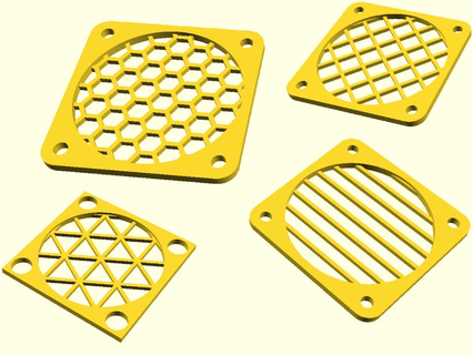fan grill customizable parametric cooling customized customizer diy 3d print model - Mito3D