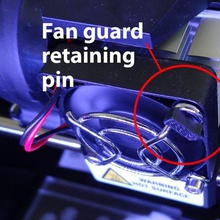 fan guard retaining pin replicator 2 tool extruder upgrade part 3d printer accessories 3d print model - Mito3D