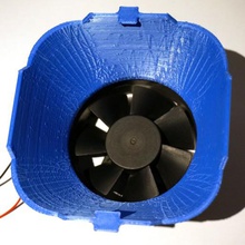 fan hepa adaptörü aracı 3d baskı filtre monte edin kasa 80 mm 3d print model - Mito3D