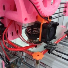 fã titular - budaschnoozle prusai3 ferramenta Impressora 3d de peças prusa i3 montagem ventilador extrusora budaschnozzle buda 3d print model - Mito3D
