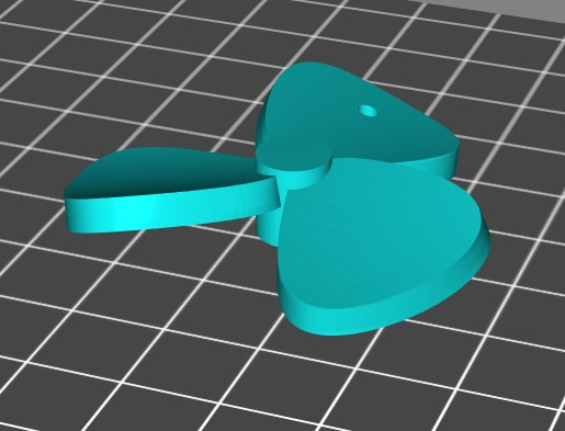fan keychain toy 3d 3D print model - Mito3D
