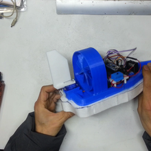 ventilatore alimentato rc airboat fare gadget la barca 3d print model - Mito3D