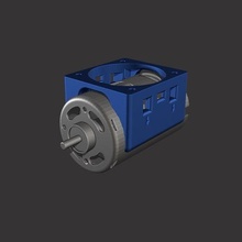 ventilador suporte 40mm motor 550 gadget trx4 rastejante rc axial scx10 gmade trx6 passatempo resfriador 3d print model - Mito3D