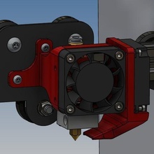 fan-Unterstützung ender 3 verschiedene endre creality buzzard radiator hoten fan 3d print model - Mito3D