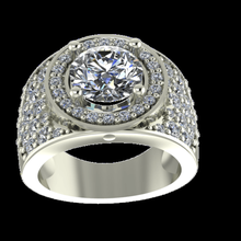 lujoso anillado anillo joyería joya 3d print model - Mito3D