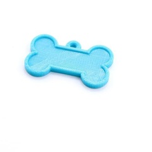 elegante collar de hueso la etiqueta varios etiquetas identificación accesorios los perros 3d print model - Mito3D