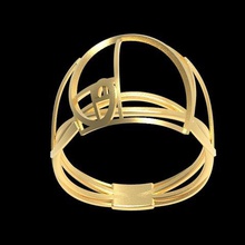 fancy fibonacci ring jewelry jewellery fashion style math 3d print model - Mito3D