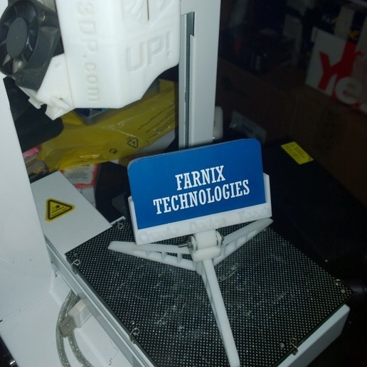fantaisie namecard titulaire la maison bureau de 3D print model - Mito3D