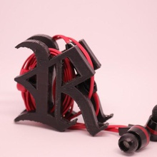 fantasia de r earbud envoltório a moda música fones ouvido os auscultadores 3d print model - Mito3D