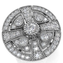 fantezi yüzük takı mücevher nişan düğün elmas yazdırılabilir altın moda beyaz kolye safir küpe 3d print model - Mito3D