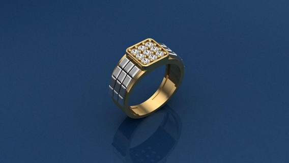 fancy ring 04 rings diamonds stons best 3d print model - Mito3D