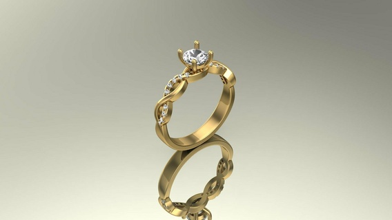 fancy rings 043 3d print model - Mito3D