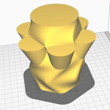 fancy vase flower pot 3d print model - Mito3D