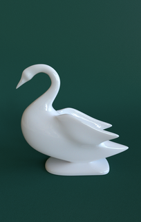 fancyswan - sculpture swan animals statue sculpture lake mountain duck animal  3d print model - Mito3D