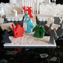 fane ossa gioco giocattoli accessori di non-morti terreno scheletri meepleverse meeples meeple flatminis dungeons dragons dungeon 3d print model - Mito3D