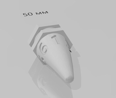 fang dado d6 dnd warhammer 3d print model - Mito3D