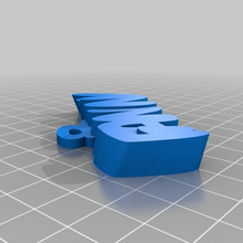 fanny d özelleştirilmiş anahtarlık 3d print model - Mito3D